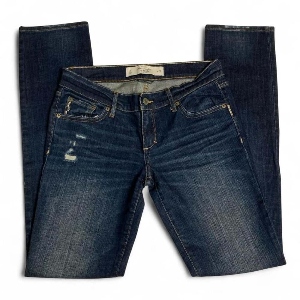 Abercrombie & Fitch Low Rise Skinny Straight Jeans